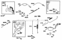Controls Elect Diagram and Parts List for  Briggs and Stratton Engine